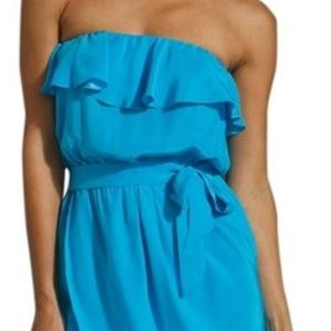 Amanda Uprichard Aqua Blue Joan Cocktail Dress